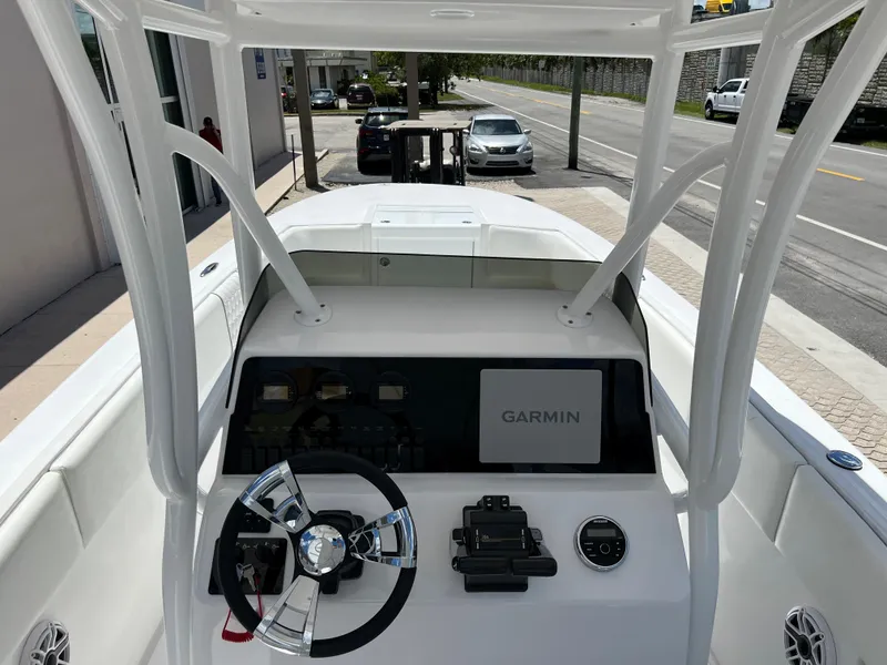 Slide: The Image of 1979 Wellcraft Scarab Sport 302 boat console with Garmin navigation system. - 17