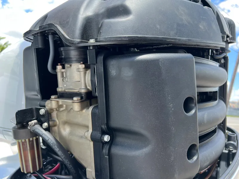 Slide: The Image of Close-up of 1979 Wellcraft Scarab Sport 302 engine components. - 31