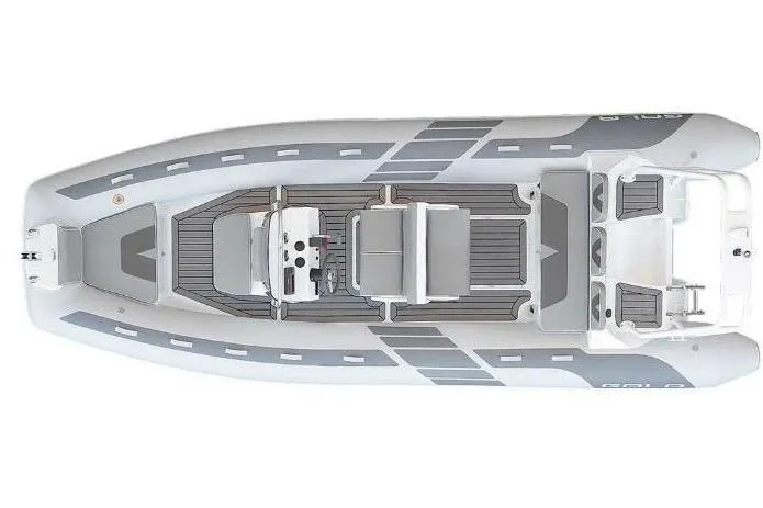 The Image of Top view of 2026 Gala VIKING 650 boat, featuring sleek design and spacious layout. - 0