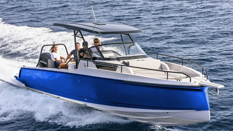 The Image of 2023 RYCK 280 boat cruising on the water with passengers. - 0