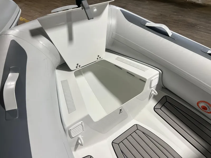 Slide: The Image of 2023 Gala A330Q inflatable boat with open storage compartment. - 8