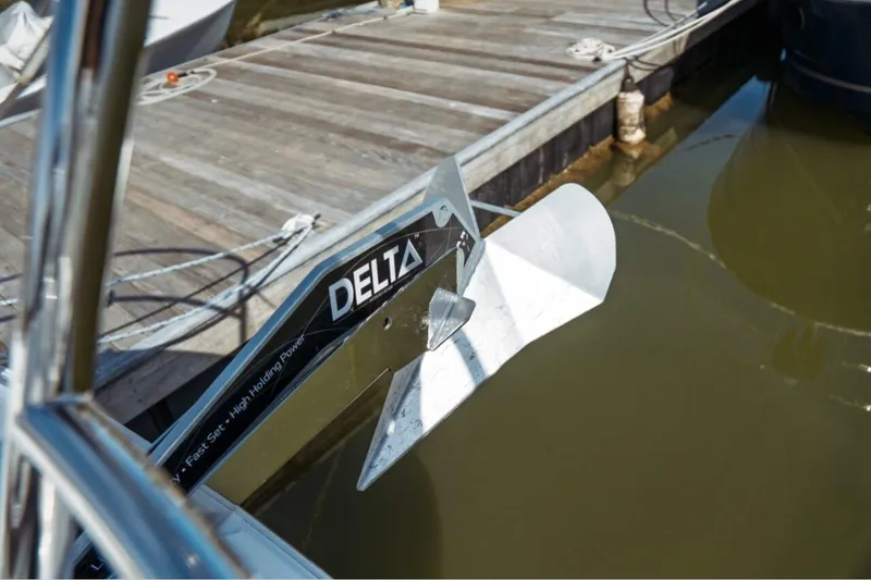 Slide: The Image of Anchor of Jeanneau NC 1295 Fly 2026 at dockside, featuring Delta design. - 54