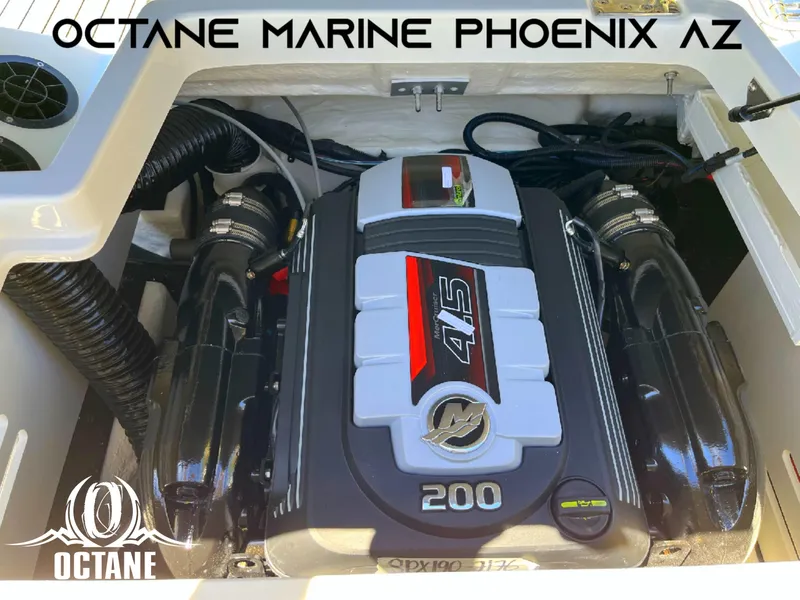 Slide: The Image of 2023 Sea Ray SPX 190 engine compartment at Octane Marine Phoenix AZ. - 48