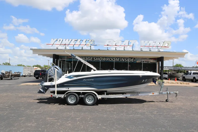 The Image of 2023 Hurricane SUN DECK 205 OB boat on trailer at Yowell's Boat Yard. - 0