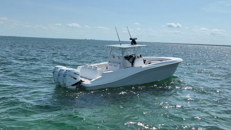 Slide: The Image of 2003 Deep Impact 36 Open boat on calm ocean waters. - 4