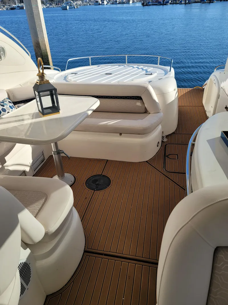 Slide: The Image of Luxurious interior of Sunseeker Predator 58 yacht, year 2000. - 17