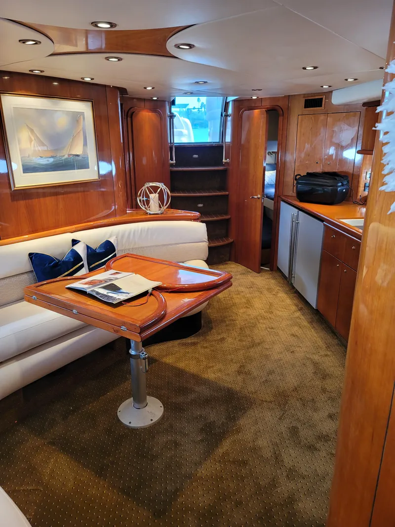 Slide: The Image of Interior of Sunseeker Predator 58 yacht, year 2000. - 22