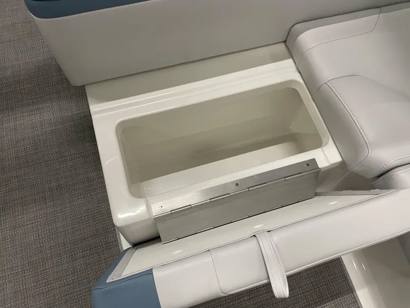 Slide: The Image of 2022 Formula 350 Crossover Bowrider under-seat storage compartment. - 24