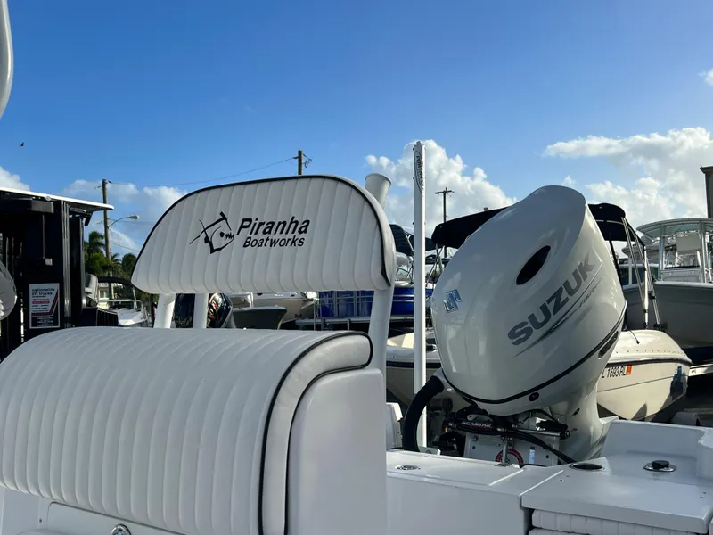 Slide: The Image of Piranha B2200 CASADOR boat with Suzuki engine, 2023 model. - 10