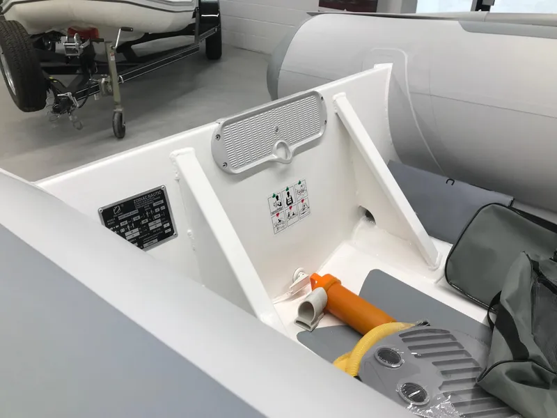 Slide: The Image of 2023 Zodiac Cadet 300 RIB ALU PVC boat interior with accessories in stock. - 6
