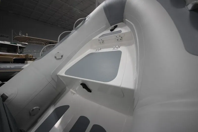 Slide: The Image of 2023 Zodiac Cadet 300 DL RIB ALU PVC boat interior detail. - 1