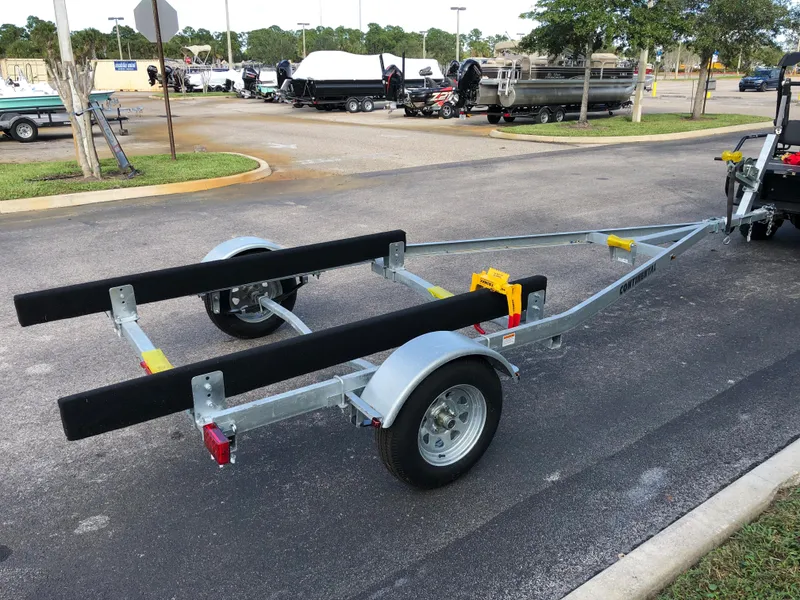 Slide: The Image of 2023 Continental Trailers Blazer 1928 boat trailer in a parking lot. - 3