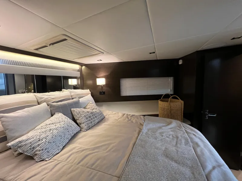 Slide: The Image of Luxurious bedroom interior of 2020 Cruisers Yachts 460 Cantius with modern decor. - 35