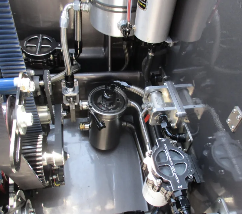 Slide: The Image of Close-up of Skater 46 engine components, 2002 model. - 14