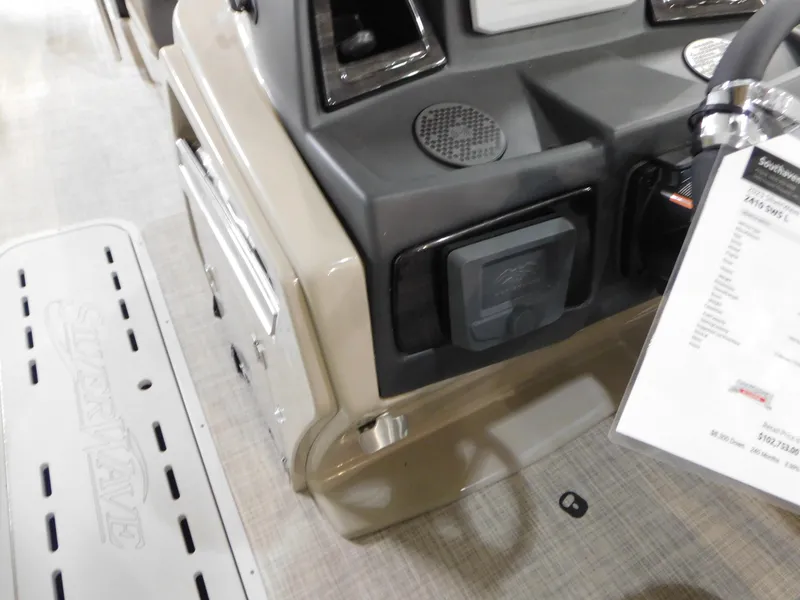 Slide: The Image of 2023 Silver Wave 2410 SW5 L boat dashboard and control panel. - 9