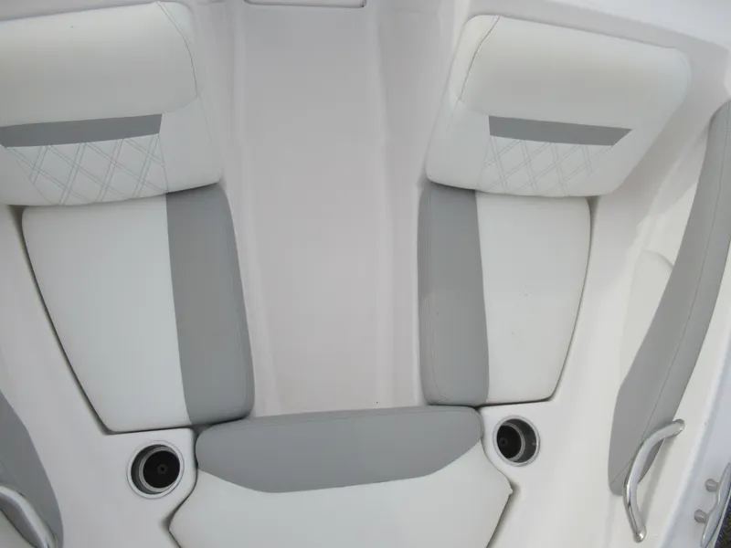 Slide: The Image of 2019 Regal 1900 ES Bowrider interior seating with cup holders. - 17