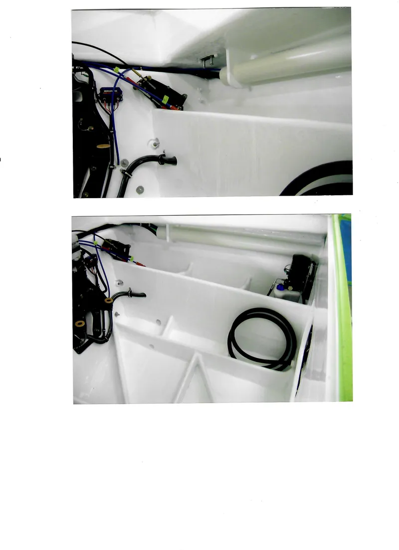 Slide: The Image of Interior view of 1971 Magnum Sport boat showing wiring and compartments. - 32