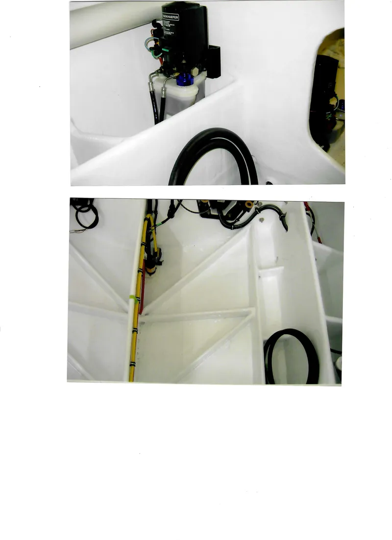 Slide: The Image of 1971 Magnum Sport boat interior with engine and wiring details. - 33