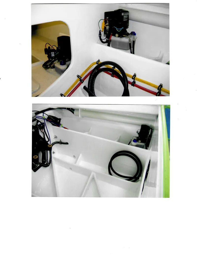 Slide: The Image of 1971 Magnum Sport boat interior wiring and components. - 34