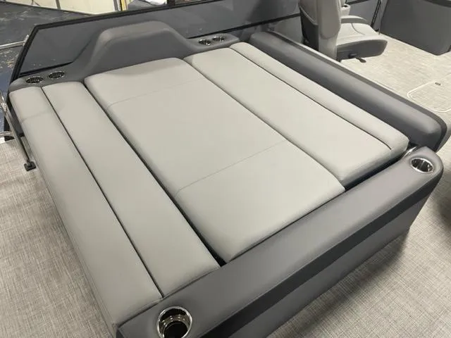 Slide: The Image of 2023 South Bay 224 UL 3.0 boat with spacious, cushioned seating area. - 6