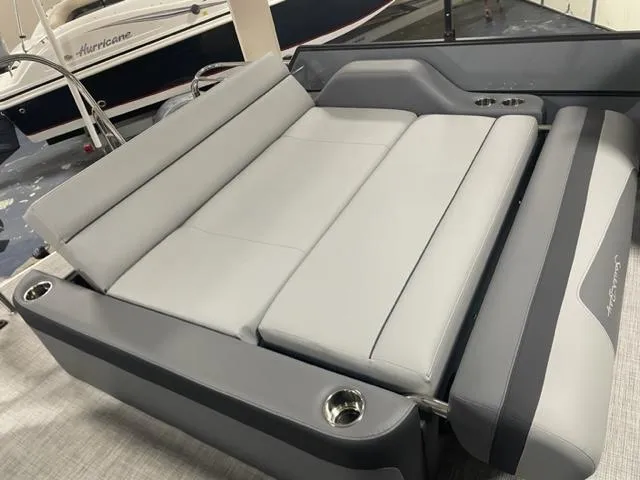 Slide: The Image of 2023 South Bay 224 UL 3.0 boat with luxurious gray seating. - 7