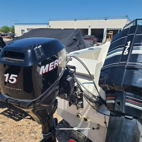 Slide: The Image of 1993 Bayliner Trophy boat with Mercury 15 and 175 outboard motors. - 8