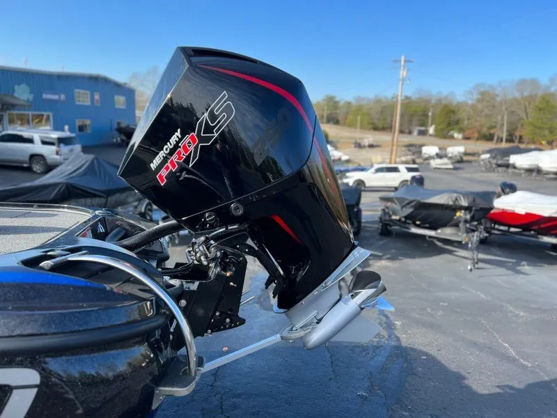 Slide: The Image of 2023 Nitro Z20 Pro boat with Mercury Pro XS outboard motor. - 3