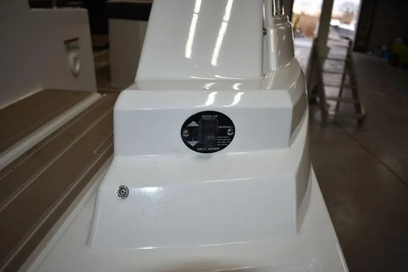 Slide: The Image of 2023 Monterey M6 boat interior detail with control panel. - 26