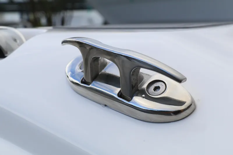Slide: The Image of Stainless steel cleat on 2023 Highfield 390 Sport boat deck. - 20