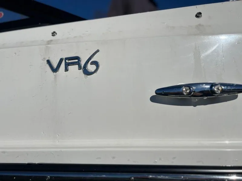 Slide: The Image of 2019 Bayliner VR6 Bowrider I/O boat emblem and chrome detail. - 4
