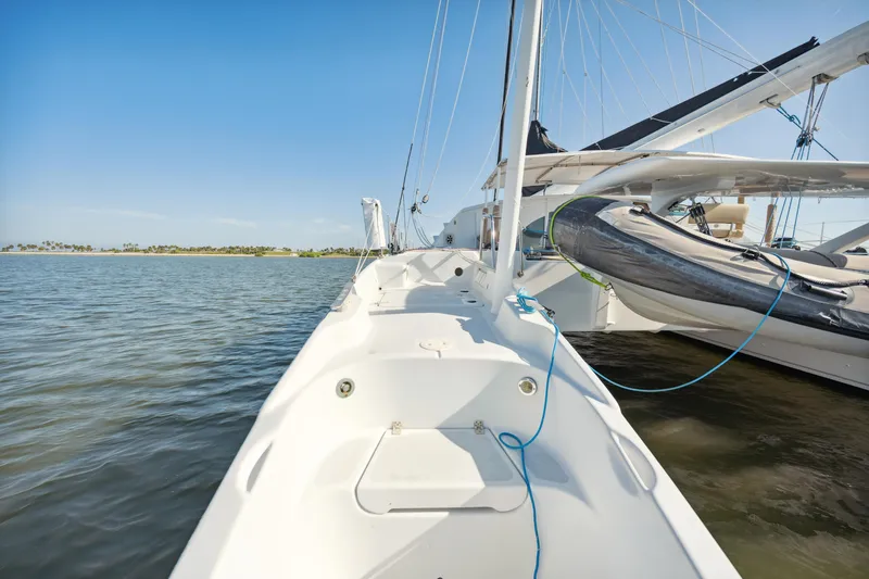 Slide: The Image of Sailing yacht Technologie Marine Entincelle 60, 1999 model, on calm waters. - 17