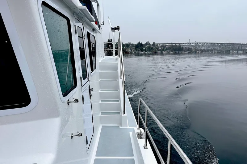 Slide: The Image of Helmsman 46 Pilothouse - Stairs to Flybridge - 13