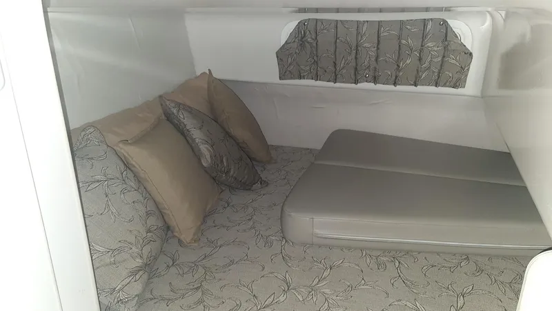 Slide: The Image of Interior of 1995 Carver 528 Montego with cozy bed. - 20