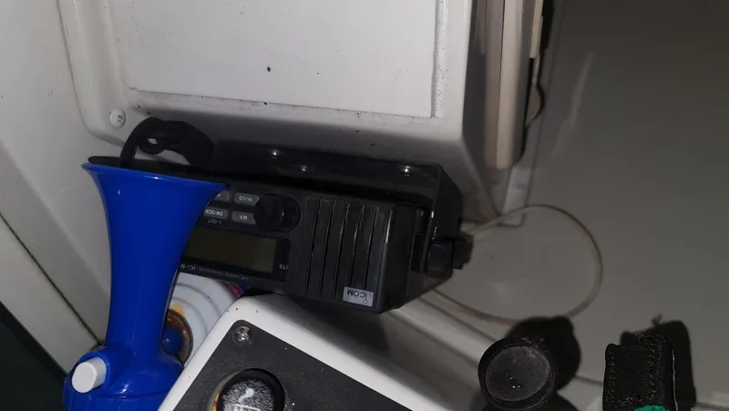 Slide: The Image of Interior of a 1995 Carver 528 Montego with control elements. - 24