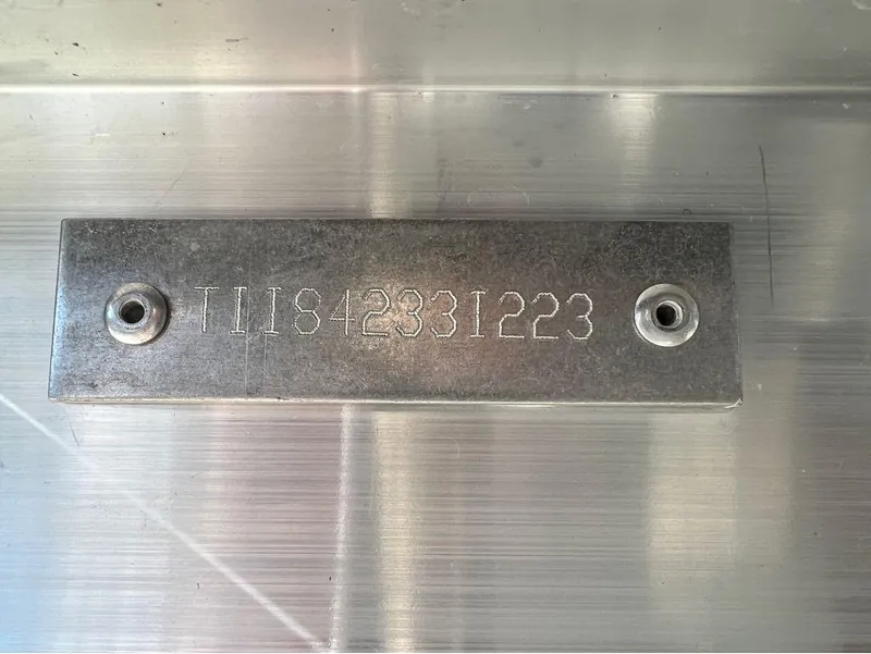 Slide: The Image of Metal plate with engraved serial number on Manitou LX 25 SRW, 2023 model. - 9