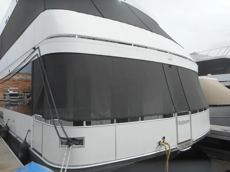 Slide: The Image of Adonia Sojourn Trip #9 yacht, 2021 model, docked. - 2