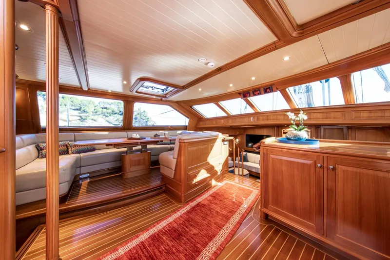 Slide: The Image of Luxurious interior of a 1998 Alloy Yachts Cruising Ketch. - 26