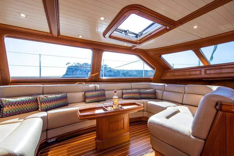 Slide: The Image of Luxurious salon of a 1998 Alloy Yachts Cruising Ketch. - 27