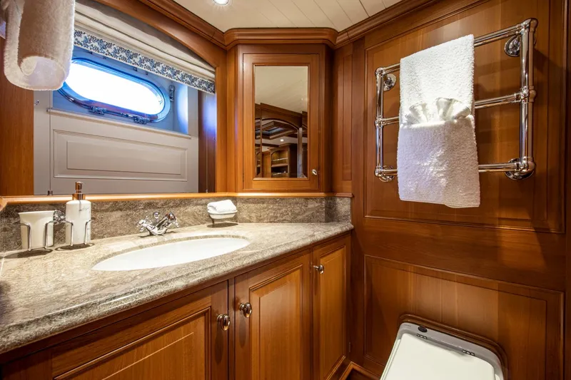 Slide: The Image of Luxurious bathroom on Alloy Yachts Cruising Ketch 1998. - 34