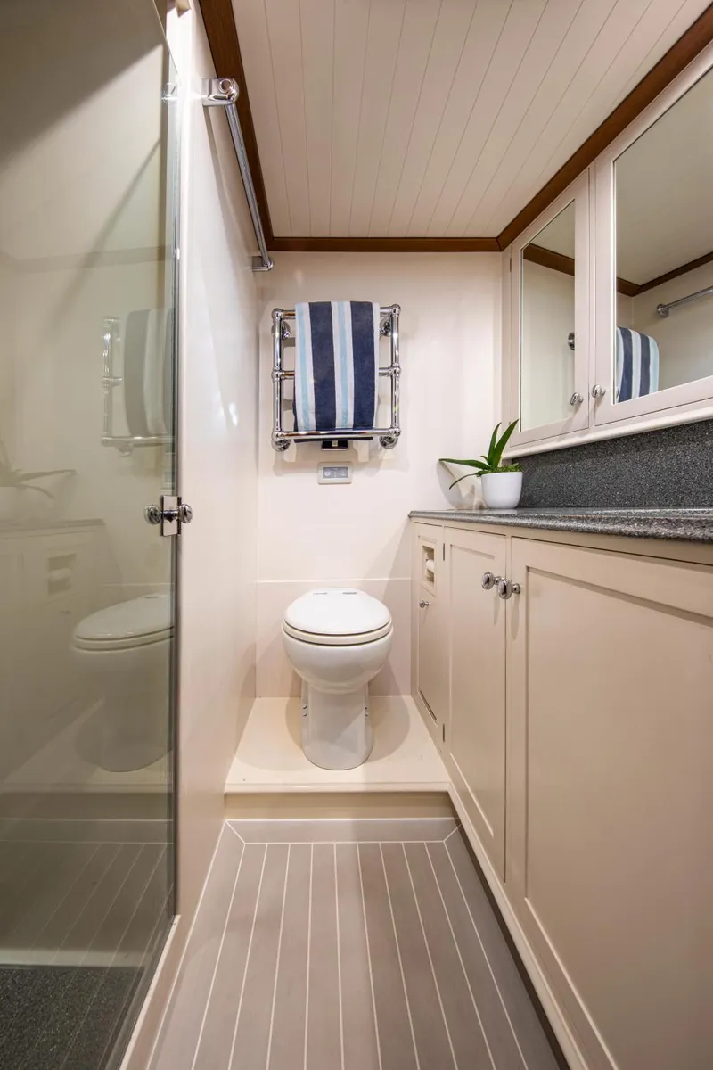 Slide: The Image of Luxurious bathroom on Alloy Yachts Cruising Ketch 1998. - 44