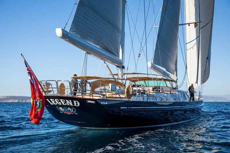 Slide: The Image of Alloy Yachts Cruising Ketch 1998 sailing on open sea. - 47