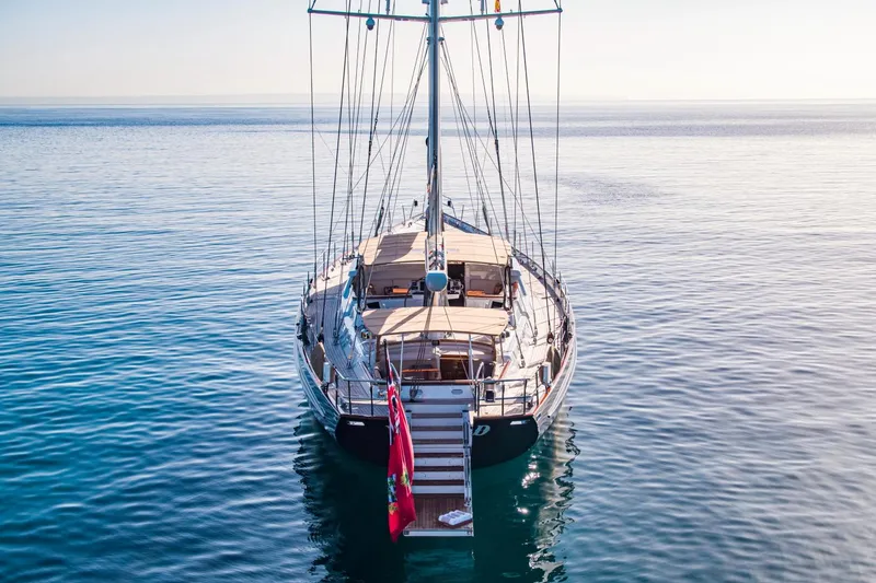 Slide: The Image of 1998 Alloy Yachts Cruising Ketch on calm sea. - 9