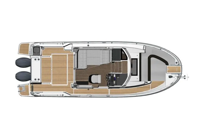 Slide: The Image of Top view of 2024 Jeanneau NC 895 Sport boat layout. - 23