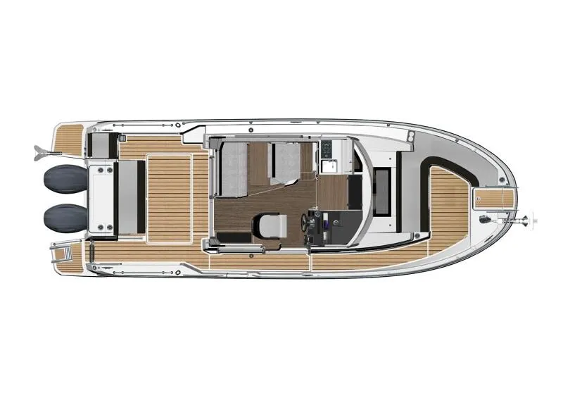 Slide: The Image of Top view of 2024 Jeanneau NC 895 Sport boat layout. - 24