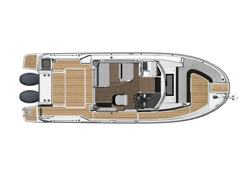 Slide: The Image of Top view of 2024 Jeanneau NC 895 Sport boat layout. - 25