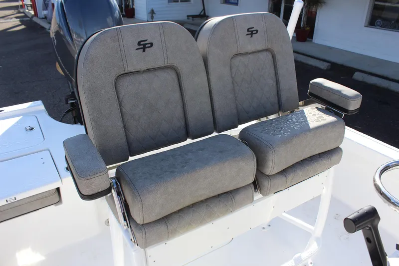 Slide: The Image of 2023 Sea Pro 208 Bay boat with dual cushioned seats. - 13