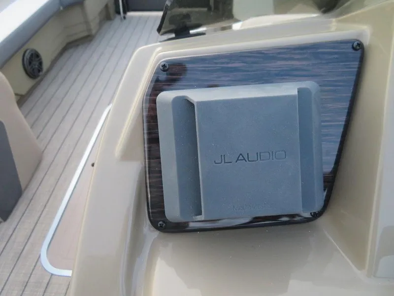 Slide: The Image of JL Audio speaker on 2023 SunChaser Eclipse 25 LR DH boat. - 18