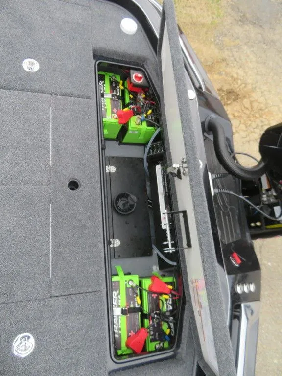 Slide: The Image of 2023 Ranger Z521R Ranger Cup Equipped boat battery compartment. - 6