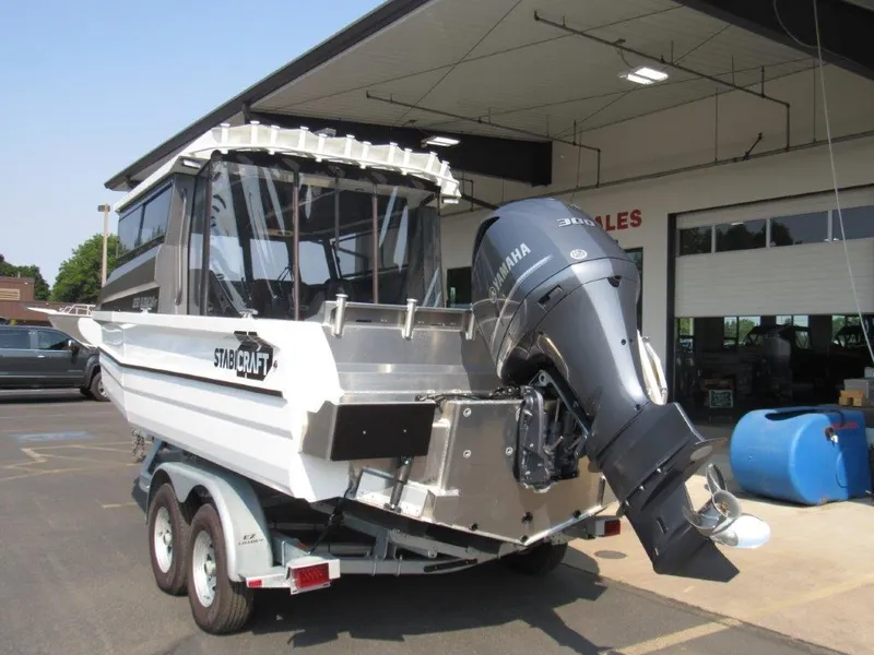 Slide: The Image of 2022 Stabicraft 2250 UltraCab WT boat with Yamaha engine on trailer. - 3