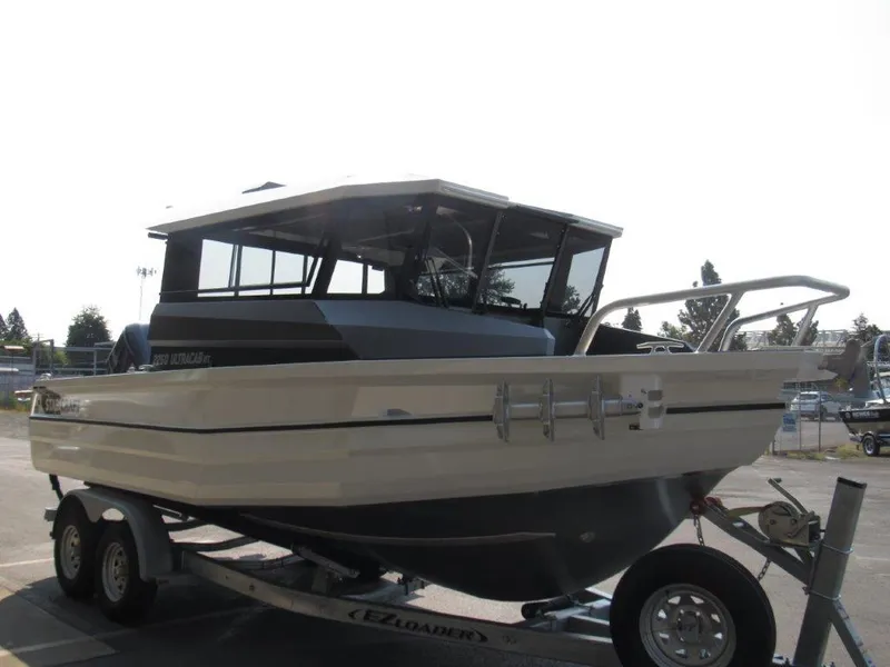 Slide: The Image of 2022 Stabicraft 2250 UltraCab WT boat on trailer in parking lot. - 7